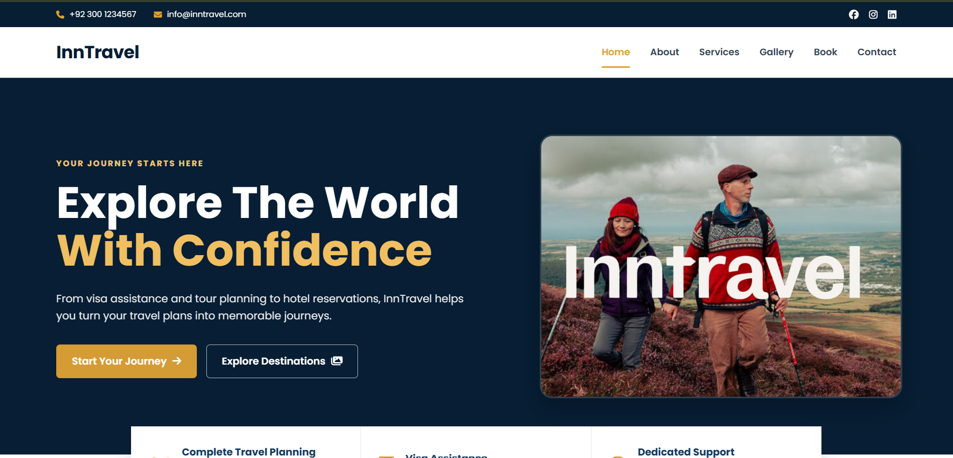 InnTravel website screenshot